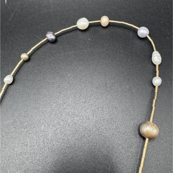 Gold Filled Authentic Pearl Necklace 26in long - Picture 5 of 7